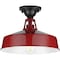 Progress Lighting Cedar Springs Collection Red One-Light Semi-Flush Mount P550070-039 - alternate 2